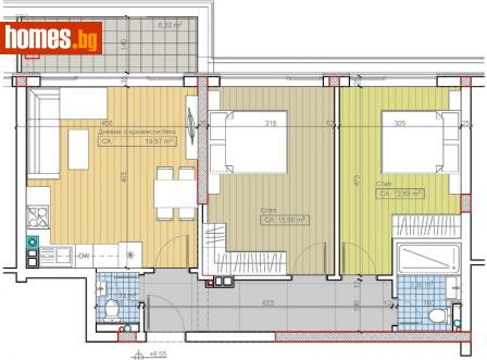 Тристаен, 95m² - Апартамент за продажба - 110361604