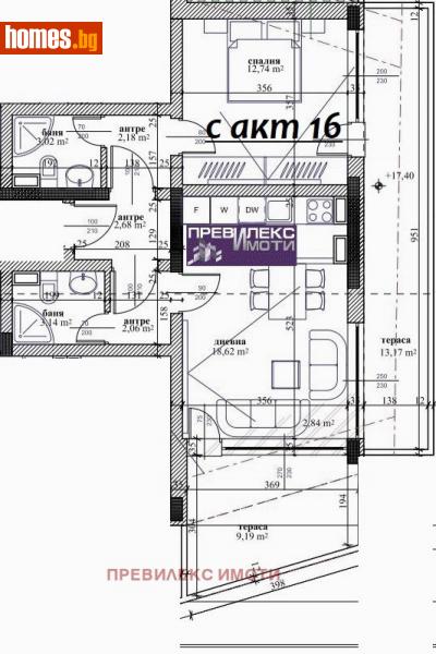 Двустаен, 91m² -  Център, Пловдив - Апартамент за продажба - Превилекс имоти ЕООД - 110362533