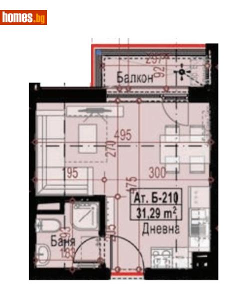 Едностаен, 37m² - Кв. Малинова Долина, София - Апартамент за продажба - Титан Пропъртис - 110394151