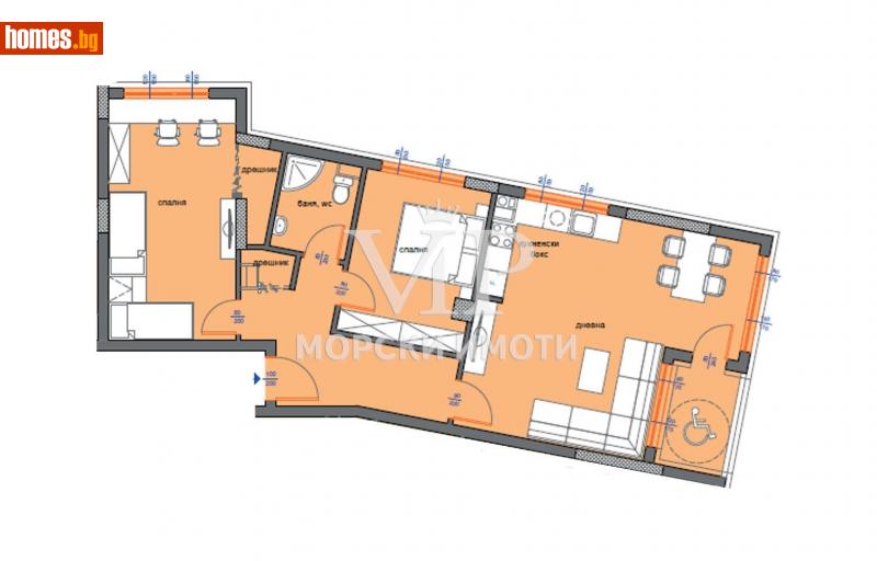 Тристаен, 109m² - Жк. Меден Рудник, Бургас - Апартамент за продажба - VIP МОРСКИ ИМОТИ - 110439133