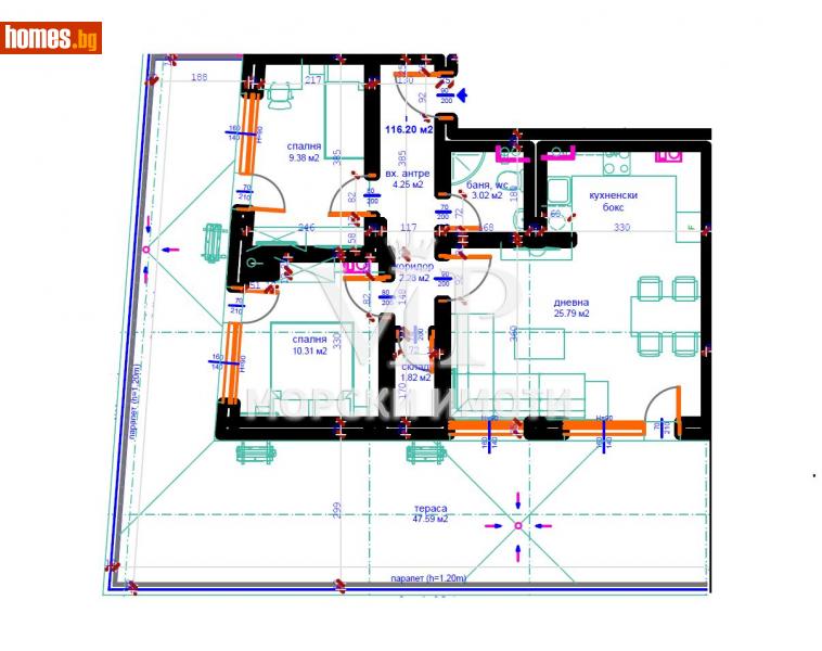 Тристаен, 130m² - Жк. Меден Рудник, Бургас - Апартамент за продажба - VIP МОРСКИ ИМОТИ - 110439147