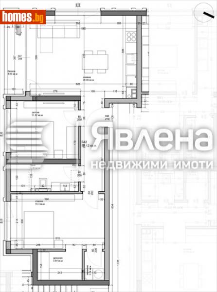 Тристаен, 108m² - Кв. Аспарухово, Варна - Апартамент за продажба - ЯВЛЕНА - 110453107