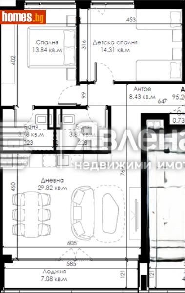 Тристаен, 111m² - Жк. Овча Купел 2, София - Апартамент за продажба - ЯВЛЕНА - 110453199