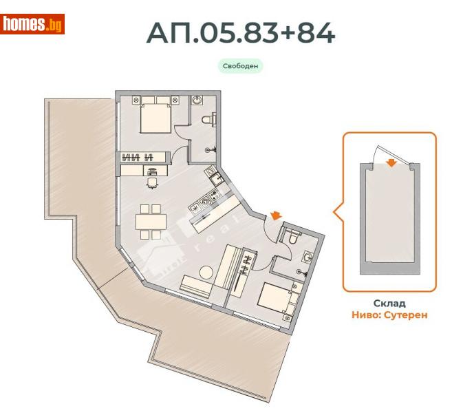 Тристаен, 172m² - Кв. Малинова Долина, София - Апартамент за продажба - МИРЕЛА - 110468717