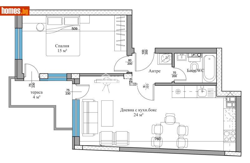 Двустаен, 76m² - Жк. Христо Смирненски, Пловдив - Апартамент за продажба - КОНДОР НЕДВИЖИМИ ИМОТИ - 110469796