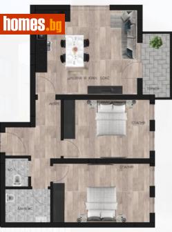 Тристаен, 101m² - Апартамент за продажба - 110469911