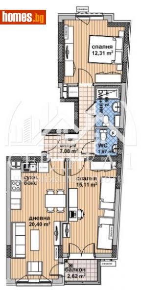 Тристаен, 45m² - Жк. Надежда 4, София - Апартамент за продажба - СЕРДИКА 1 НЕДВИЖИМИ ИМОТИ ЕООД - 110491097