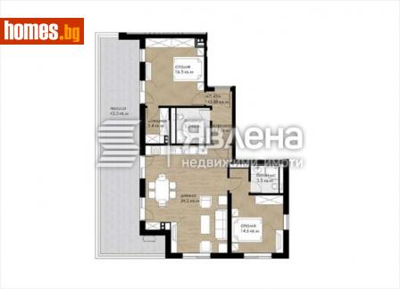 Тристаен, 171m² - Апартамент за продажба - 110500408