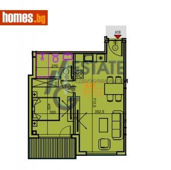 Двустаен, 61m² - Апартамент за продажба - 110501305