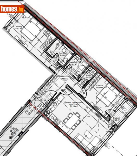 Тристаен, 99m² - София, София - град - Апартамент за продажба - МИРЕЛА - 110547420