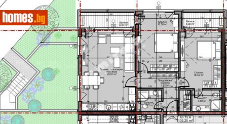Тристаен, 121m² - Апартамент за продажба - 110547470
