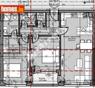 Тристаен, 104m² - Апартамент за продажба - 110547580