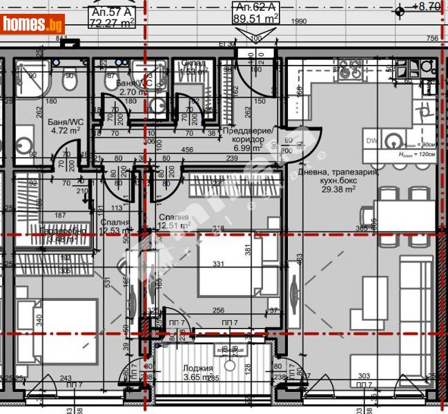 Тристаен, 104m² - София, София - град - Апартамент за продажба - МИРЕЛА - 110547580