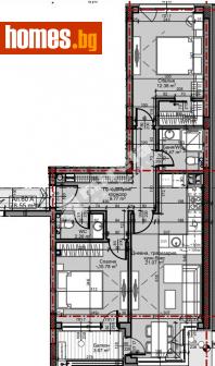 Тристаен, 92m² - Апартамент за продажба - 110547600