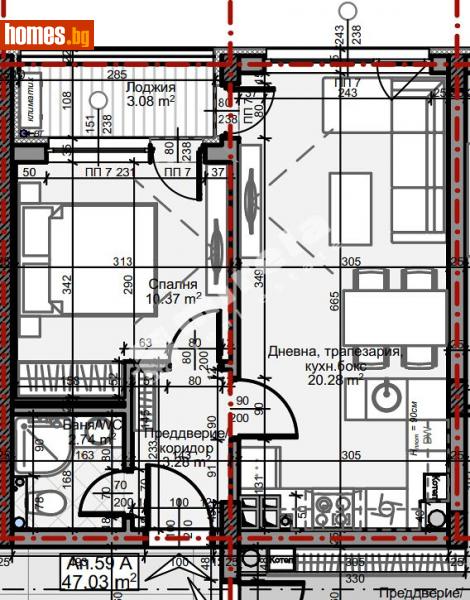 Двустаен, 55m² - София, София - град - Апартамент за продажба - МИРЕЛА - 110547610