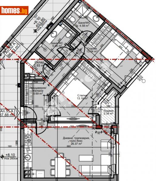 Тристаен, 102m² - София, София - град - Апартамент за продажба - МИРЕЛА - 110547650