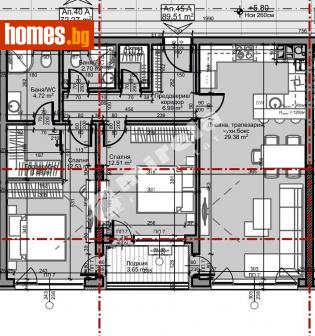 Тристаен, 104m² - Апартамент за продажба - 110547700