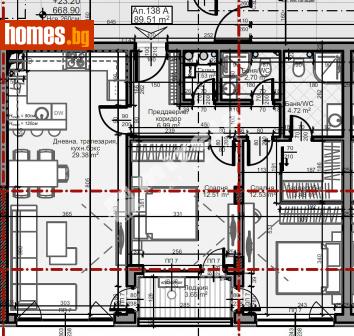 Тристаен, 104m² - Апартамент за продажба - 110547980