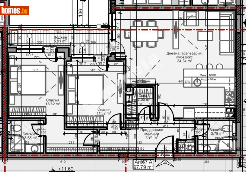 Тристаен, 114m² - София, София - град - Апартамент за продажба - МИРЕЛА - 110548180