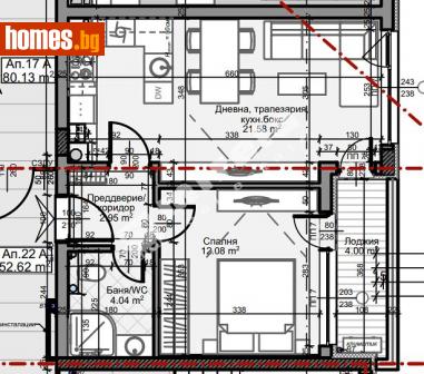 Двустаен, 61m² - Апартамент за продажба - 110548295