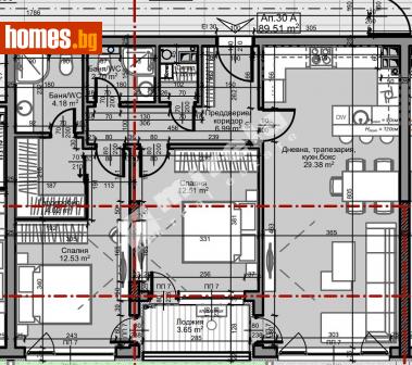 Тристаен, 104m² - Апартамент за продажба - 110548345