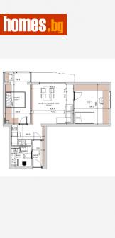 Тристаен, 65m² - Апартамент за продажба - 110549536