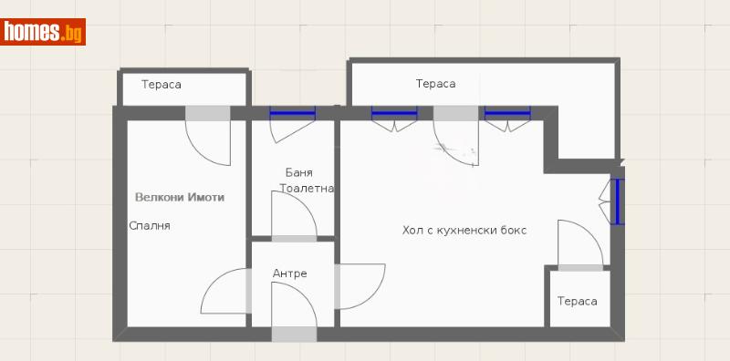 Двустаен, 62m² - Кв. Каменица , Пловдив - Апартамент за продажба - Велкони Имоти - 110549697