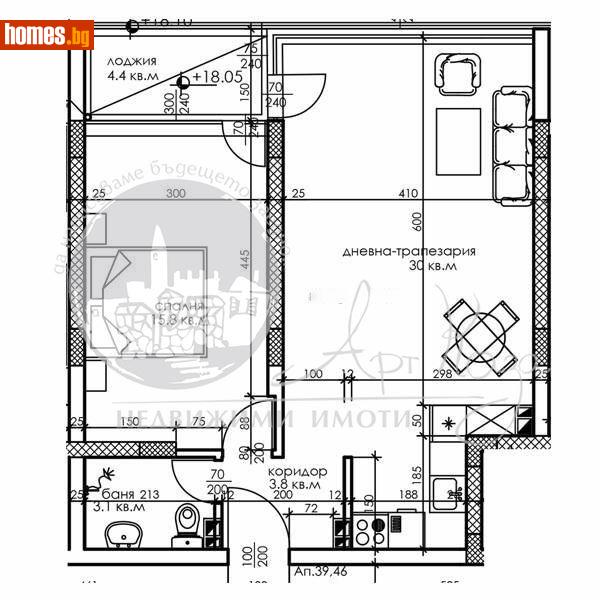 Двустаен, 76m² - Кв. Съдийски, Пловдив - Апартамент за продажба - Арт Каза - 110551332