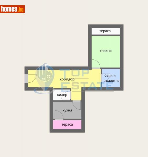 Едностаен, 52m² - Гр.Стражица, Велико Търново - Апартамент за продажба - Top Estate - 110558893