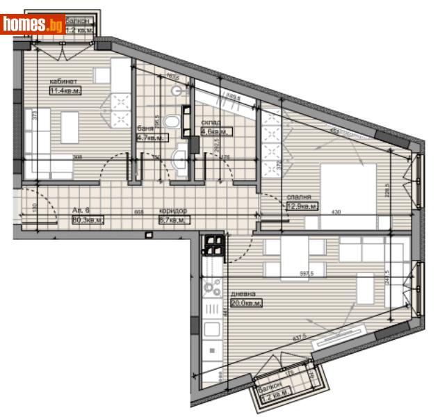 Тристаен, 91m² - Жк. Овча Купел, София - Апартамент за продажба - Имотен Център - 110564094