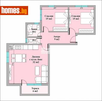 Тристаен, 118m² - Апартамент за продажба - 110579404
