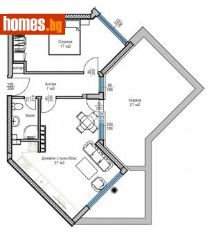 Двустаен, 108m² - Апартамент за продажба - 110579444