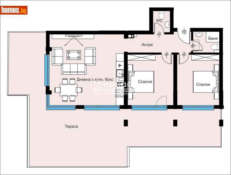 Тристаен, 172m² - Кв. Кършияка, Пловдив - Апартамент за продажба - КОНДОР НЕДВИЖИМИ ИМОТИ - 110579586