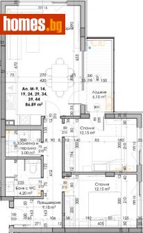 Тристаен, 102m² - Апартамент за продажба - 110579875