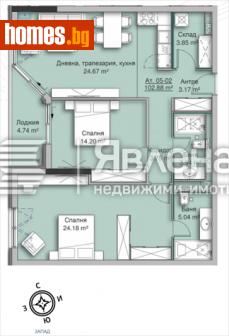 Тристаен, 126m² - Апартамент за продажба - 110654976