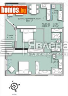 Тристаен, 126m² - Апартамент за продажба - 110654977