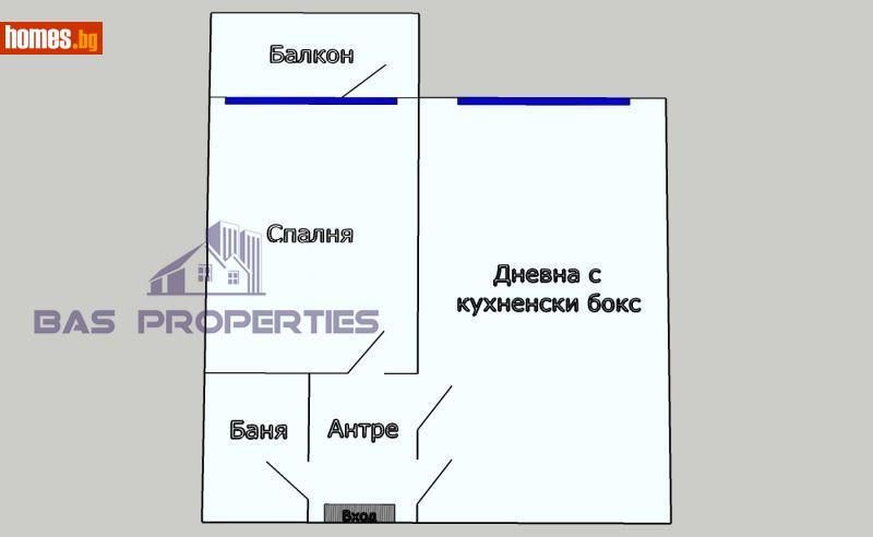 Едностаен, 48m² - Жк. Овча Купел, София - Апартамент за продажба - BasProperties - 110687188