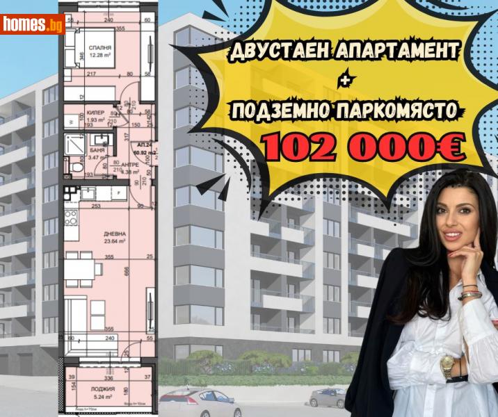 Двустаен, 70m² - Жк. Възраждане, Варна - Апартамент за продажба - LIONS GROUP - 110689716