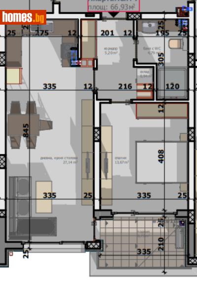 Двустаен, 75m² -  Ул. Иван Вазов, Стара Загора - Апартамент за продажба - City - 110701540