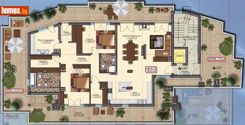 Многостаен, 365m² - Жк. Дружба 1, София - Апартамент за продажба - Титан Пропъртис - 110819326