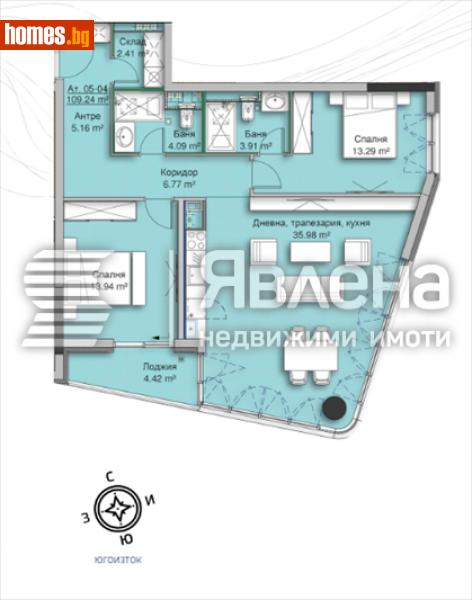 Тристаен, 133m² - Кв. Кръстова Вада, София - Апартамент за продажба - ЯВЛЕНА - 110833469