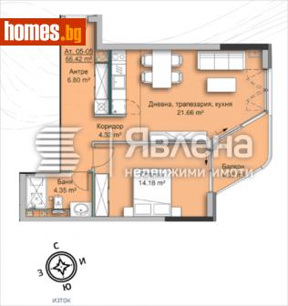 Двустаен, 81m² - Апартамент за продажба - 110833479