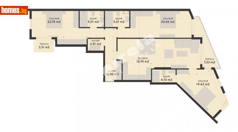 Четиристаен, 181m² - София, София - град - Апартамент за продажба - МИРЕЛА - 110849671