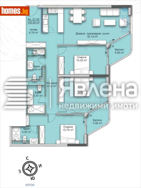 Четиристаен, 174m² - Кв. Кръстова Вада, София - Апартамент за продажба - ЯВЛЕНА - 110849816