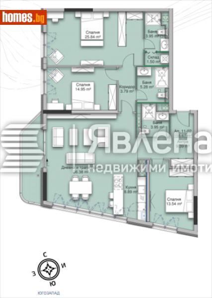 Четиристаен, 194m² - Кв. Кръстова Вада, София - Апартамент за продажба - ЯВЛЕНА - 110849845