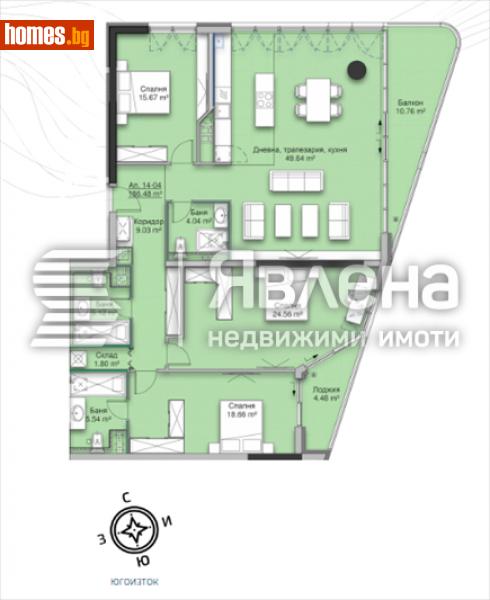 Четиристаен, 228m² - Кв. Кръстова Вада, София - Апартамент за продажба - ЯВЛЕНА - 110849865