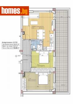 Тристаен, 124m² - Апартамент за продажба - 110865376