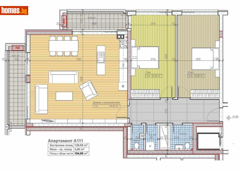 Тристаен, 154m² - Кв. Бояна, София - Апартамент за продажба - Sofia dnes Real Estate EOOD - 110899737