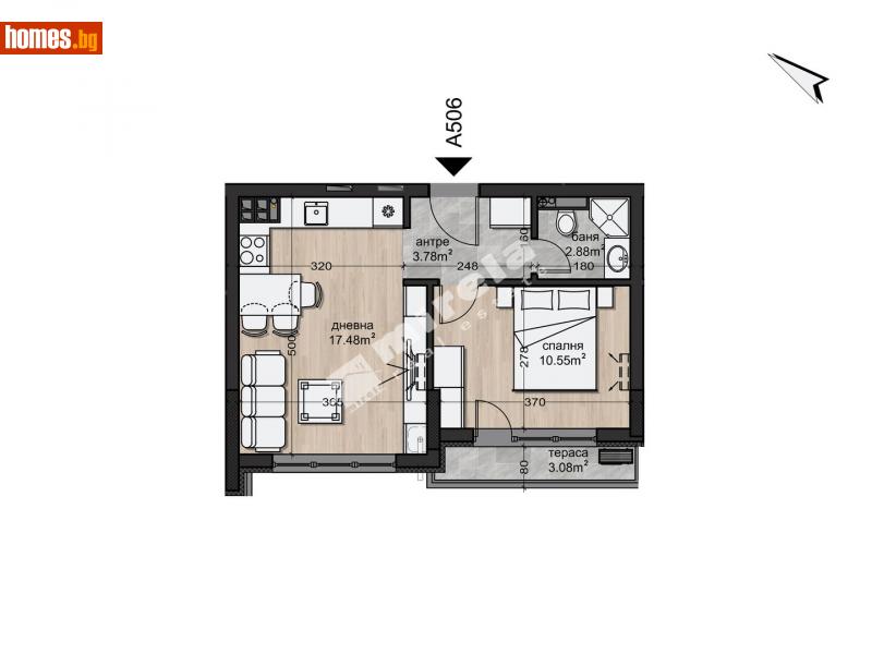 Двустаен, 54m² - Жк. Овча Купел, София - Апартамент за продажба - МИРЕЛА - 110911490