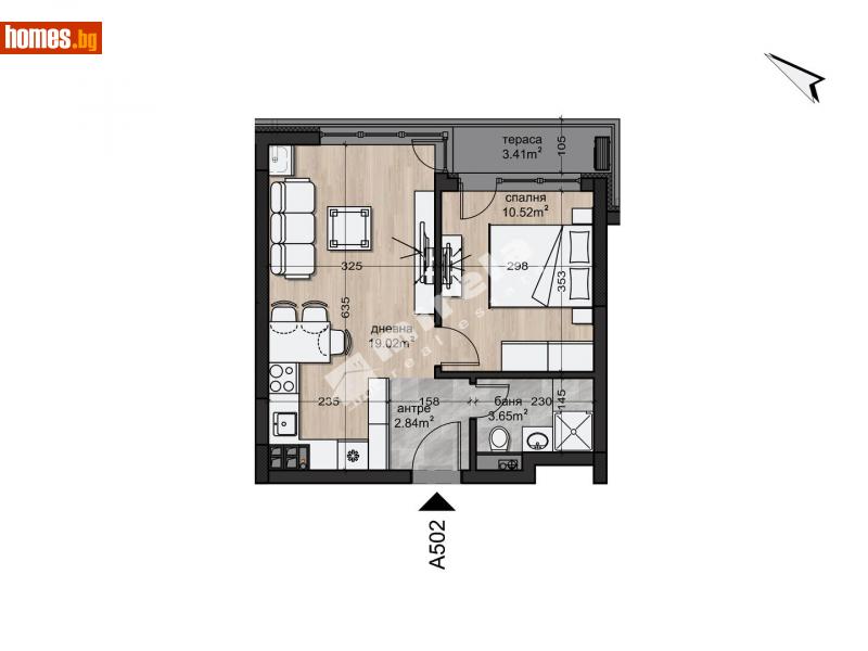 Двустаен, 53m² - Жк. Овча Купел, София - Апартамент за продажба - МИРЕЛА - 110911506